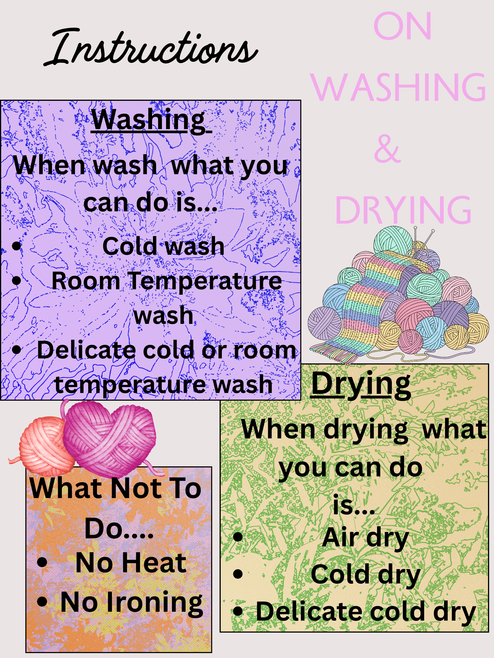 How to Care for Your Crochet Clothes or Items